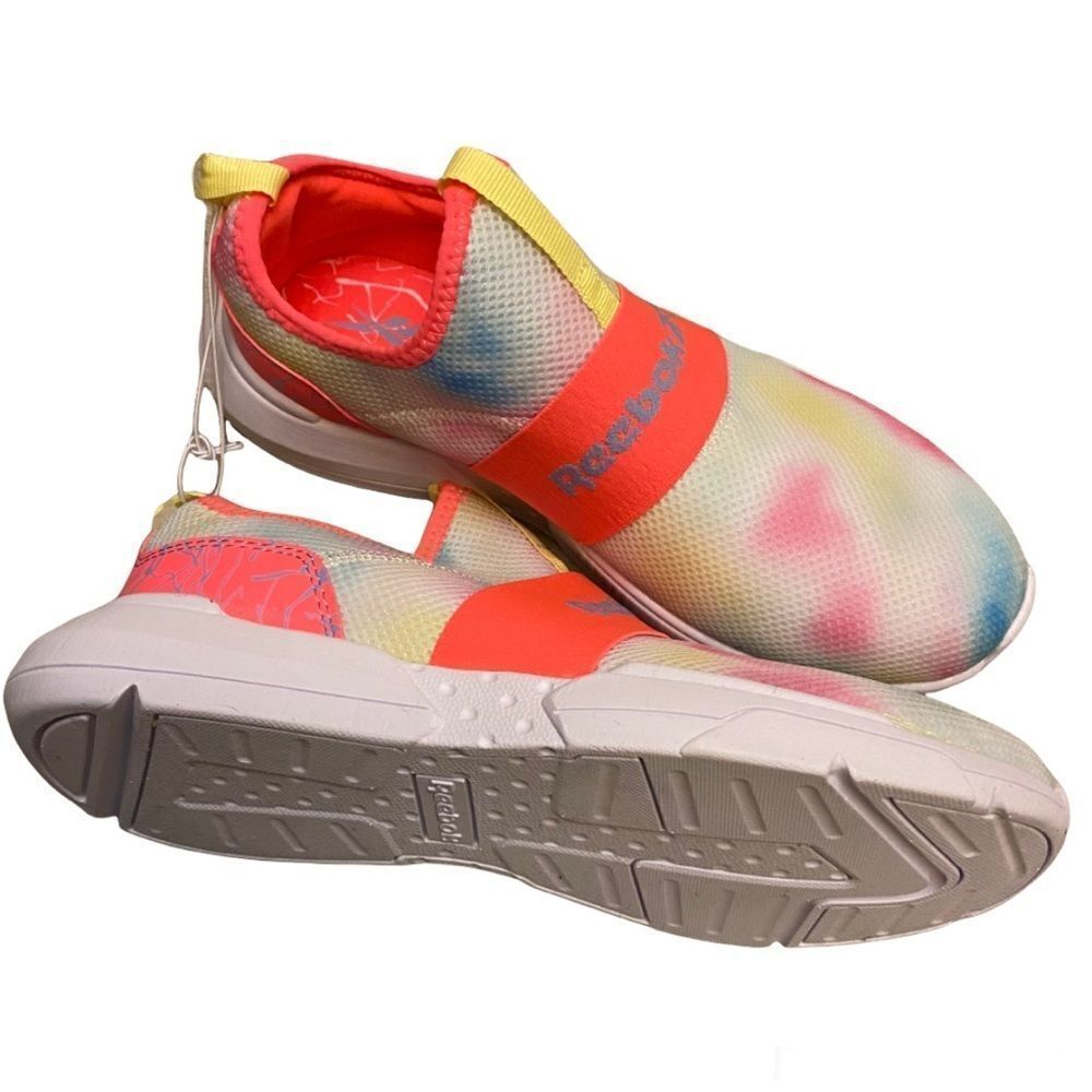 REEBOK fashion Athletic Shoe Ever Road Slip-On Colorful rainbow sneaker 6